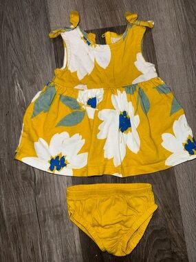 Carter's Yellow Floral Sundress with Matching Bloomers